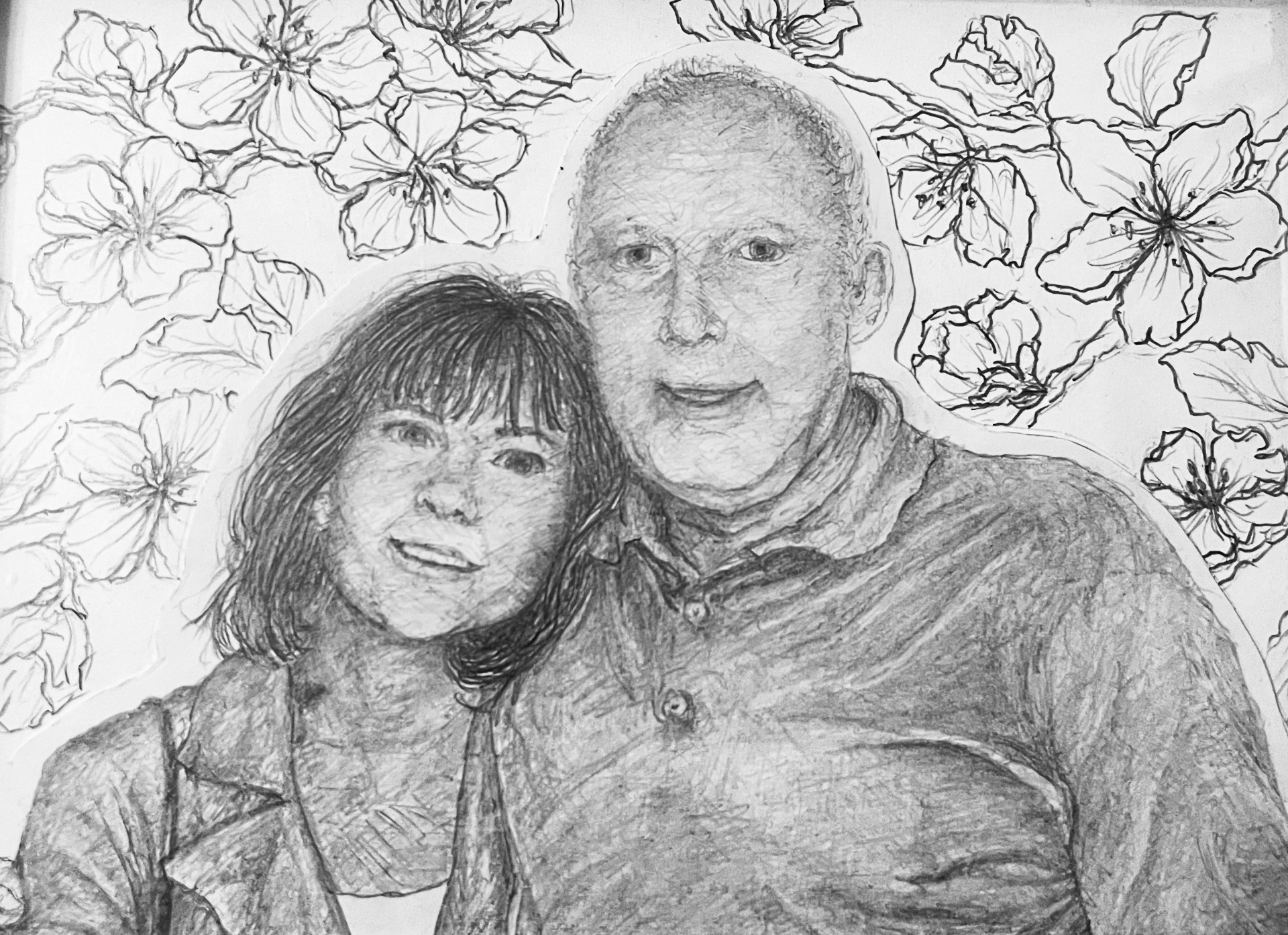 Zeichnung Violetter Atem von Lena Evelyn Krieger